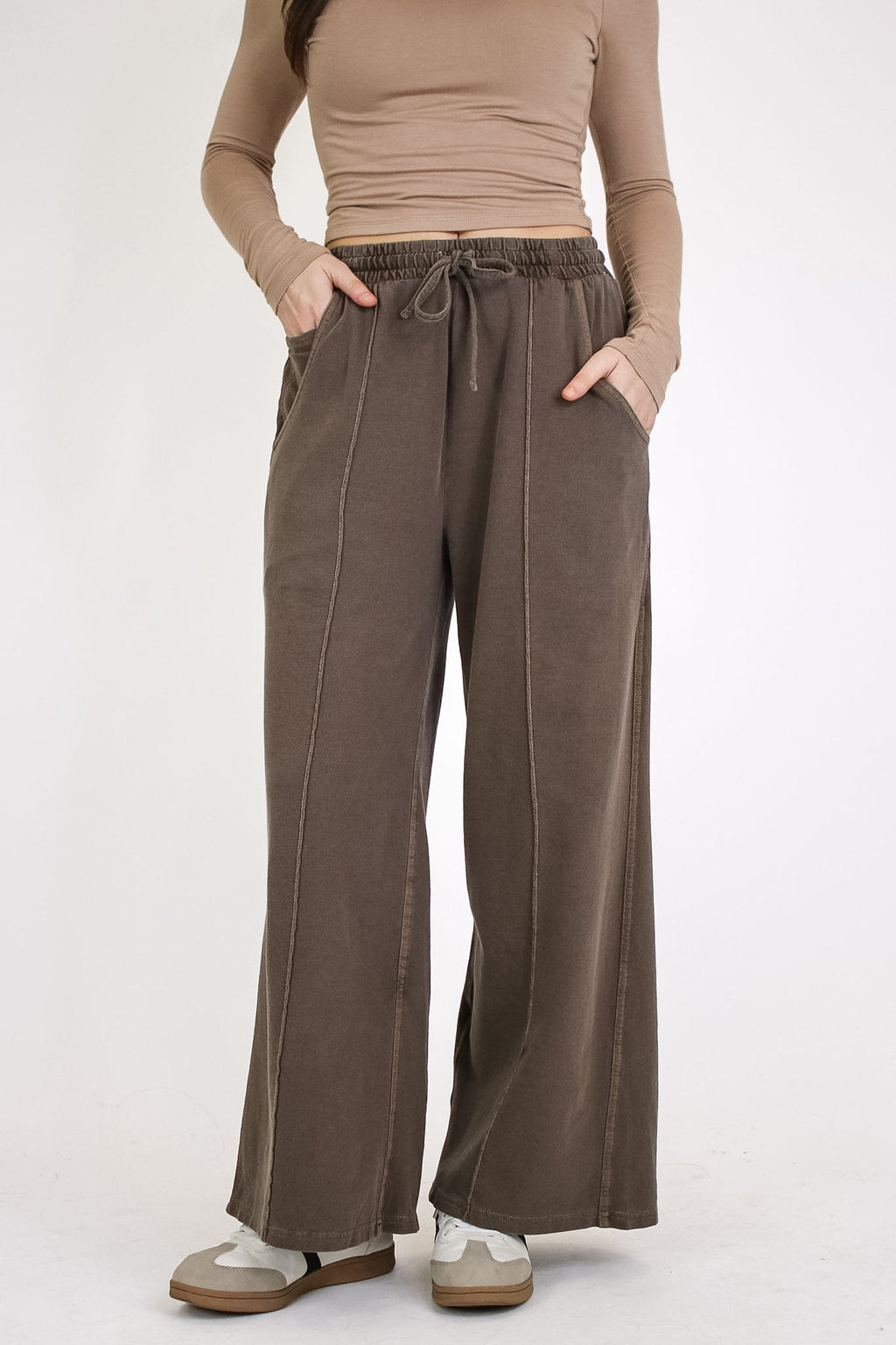 Faded Hour Wide Leg Pants - Madison and Mallory