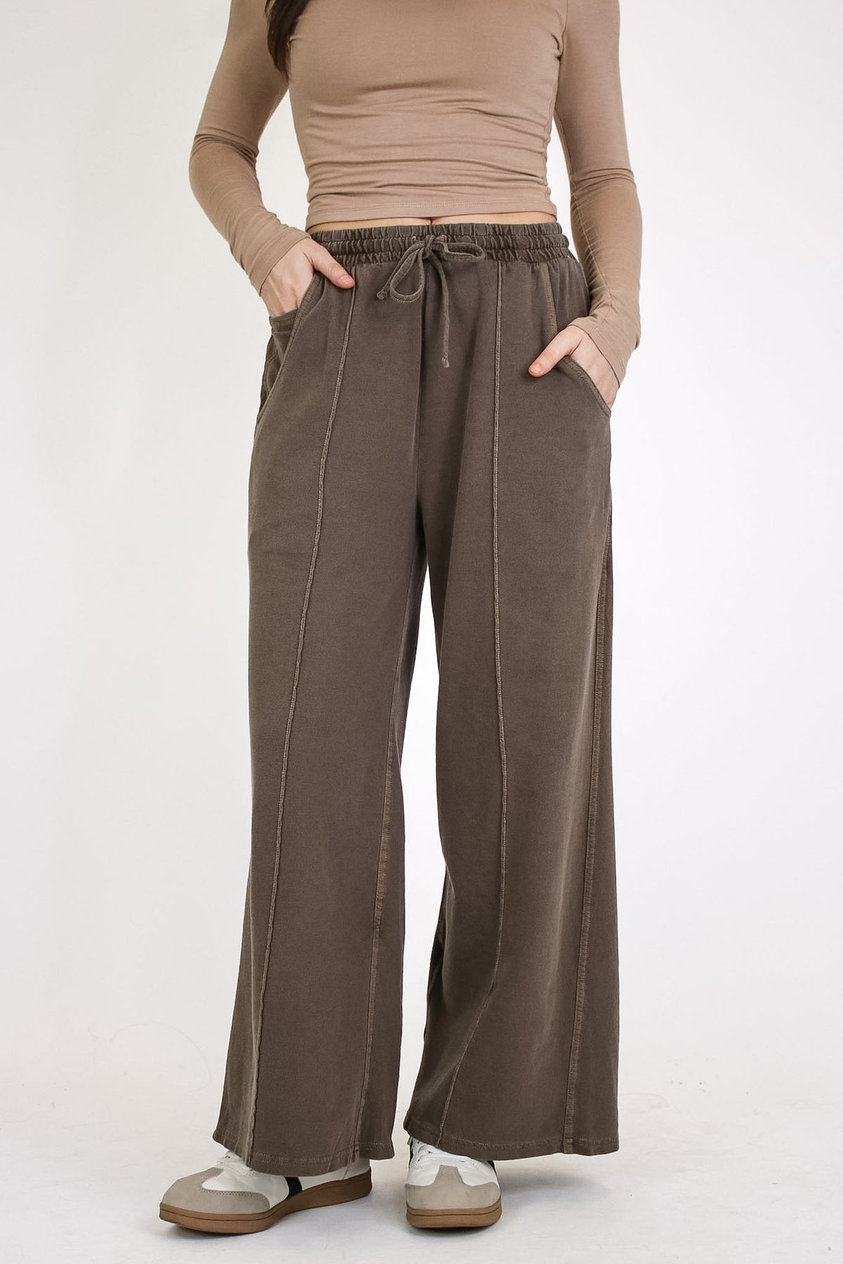 Faded Hour Wide Leg Pants - Madison and Mallory