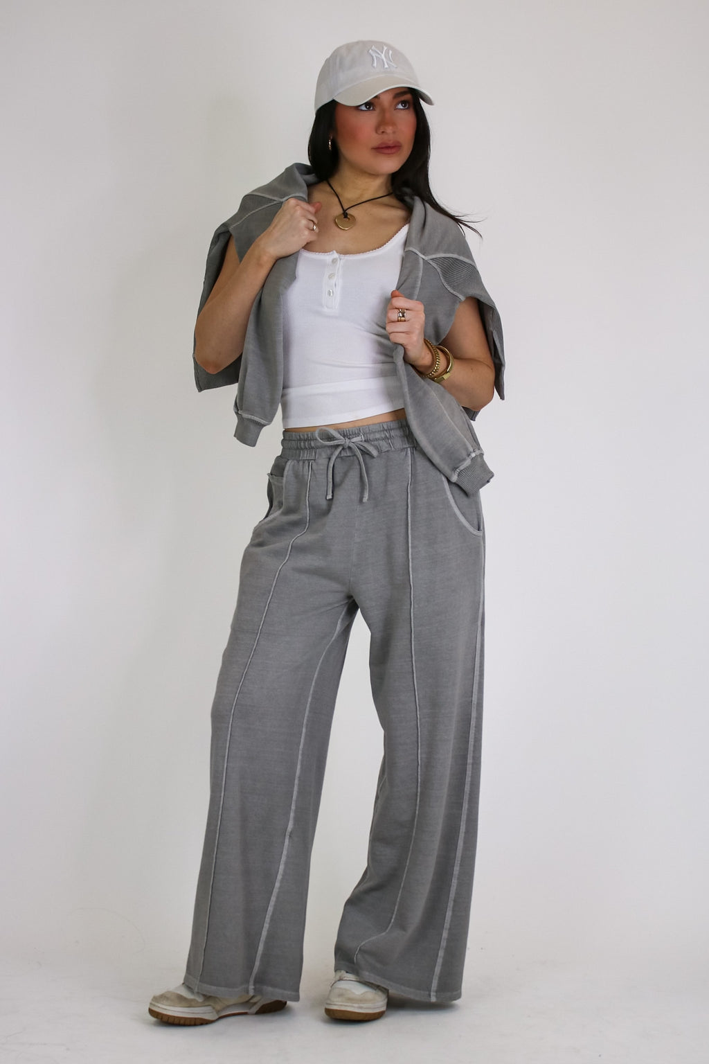 Faded Hour Wide Leg Pants - Madison and Mallory