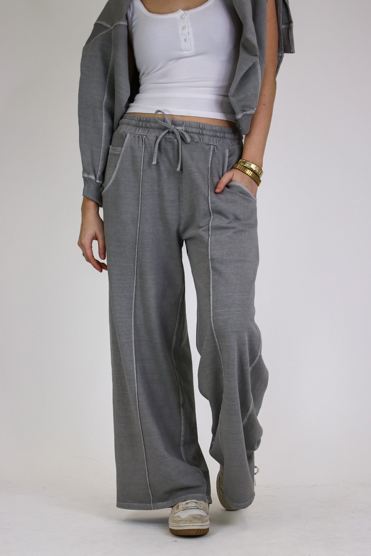 Faded Hour Wide Leg Pants - Madison and Mallory