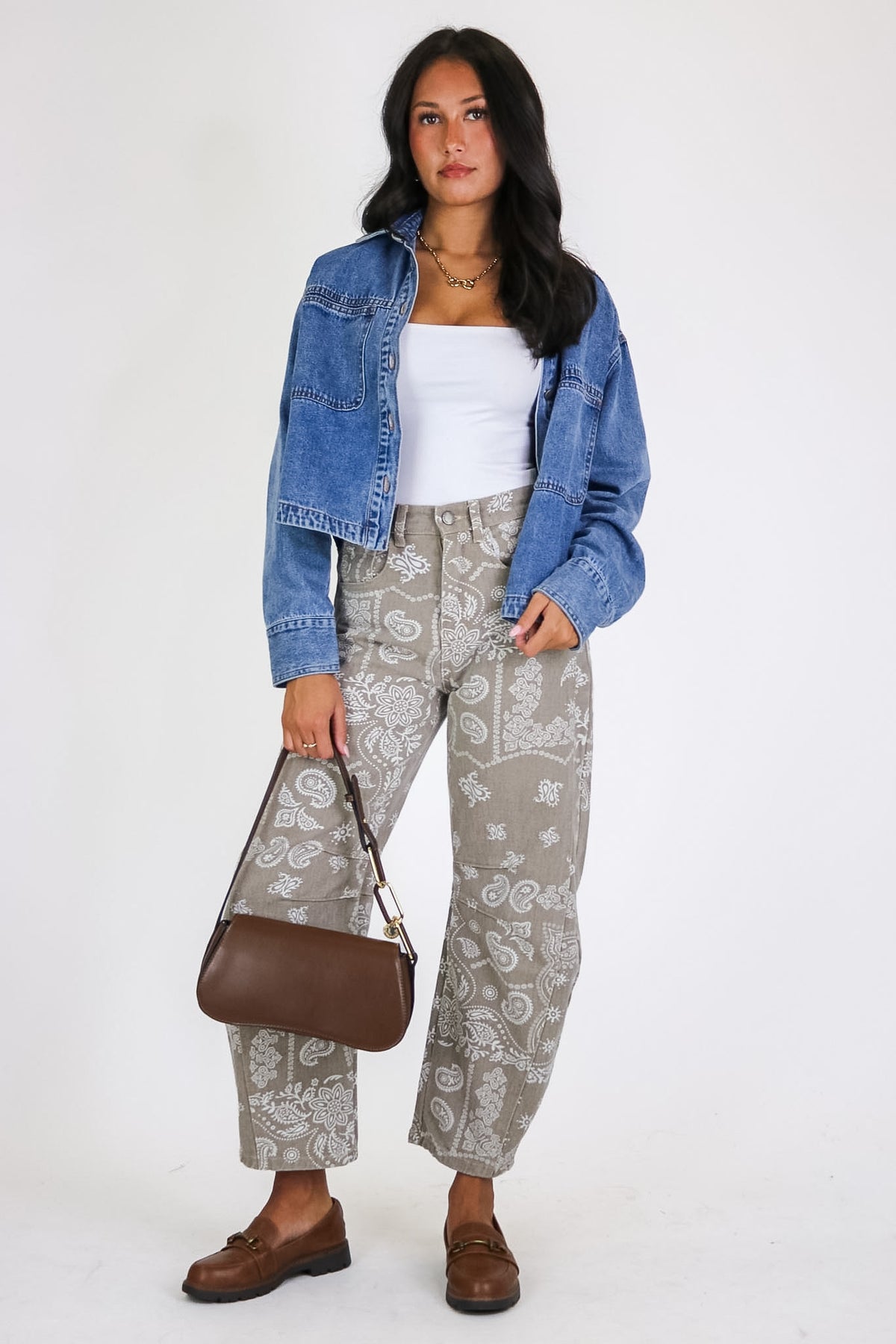 Faded Signal Denim Shacket