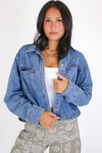 Faded Signal Denim Shacket