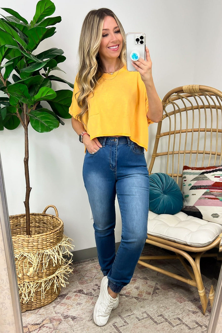  Lavigne High Waist Jogger Jeans - Madison and Mallory