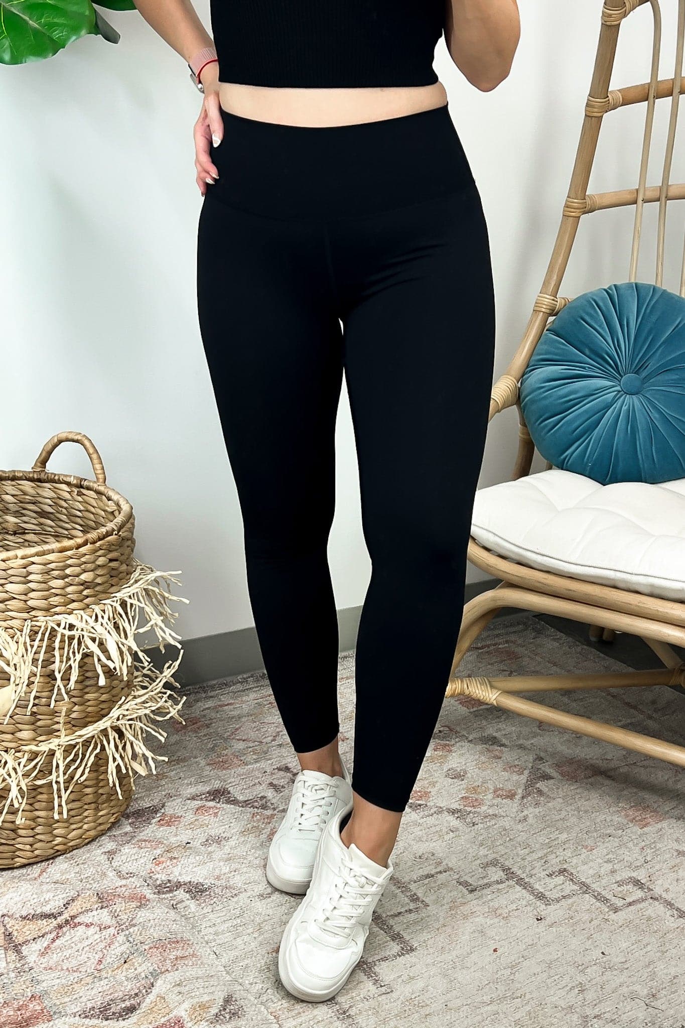 Black / S Fast Pace High Rise Performance Leggings - Madison and Mallory