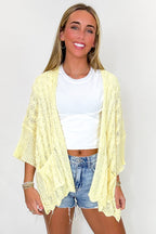 Featherlight Flowy Crochet Knit Cardigan - Madison and Mallory
