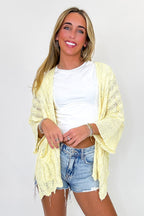 Featherlight Flowy Crochet Knit Cardigan - Madison and Mallory