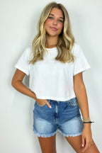 Feeling Cute Relaxed Cropped Tee - FINAL SALE - Madison and Mallory