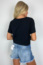 Feeling Cute Relaxed Cropped Tee - FINAL SALE - Madison and Mallory