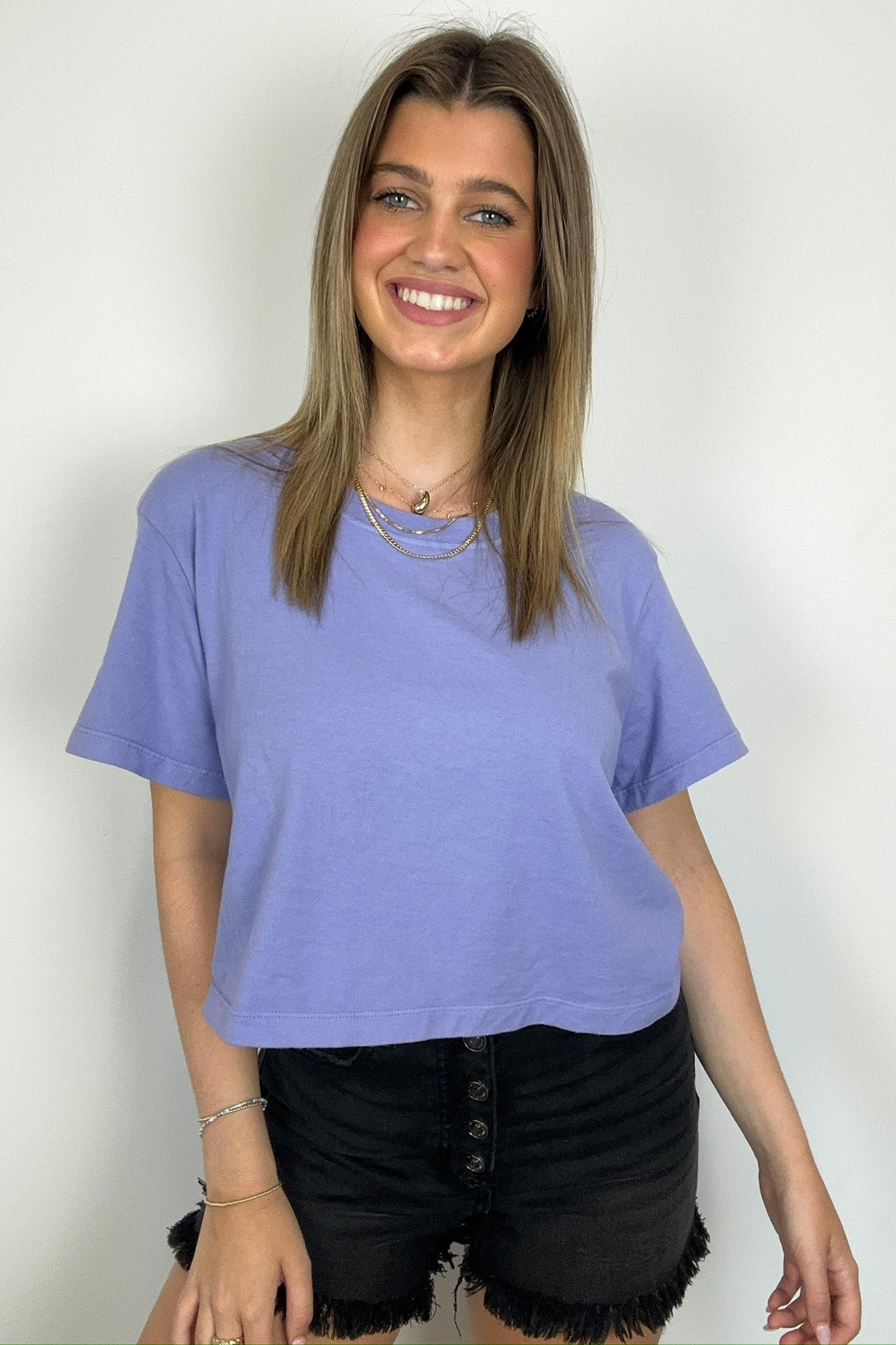 Feeling Cute Relaxed Cropped Tee - FINAL SALE - Madison and Mallory