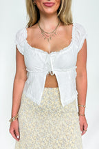 Felicity Cap Sleeve Square Neck Open Top - Madison and Mallory