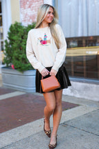 Festive Pup Holiday Knit Sweater - FINAL SALE - Madison and Mallory