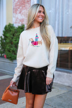Festive Pup Holiday Knit Sweater - FINAL SALE - Madison and Mallory