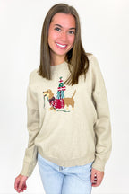 Festive Pup Holiday Knit Sweater - FINAL SALE - Madison and Mallory