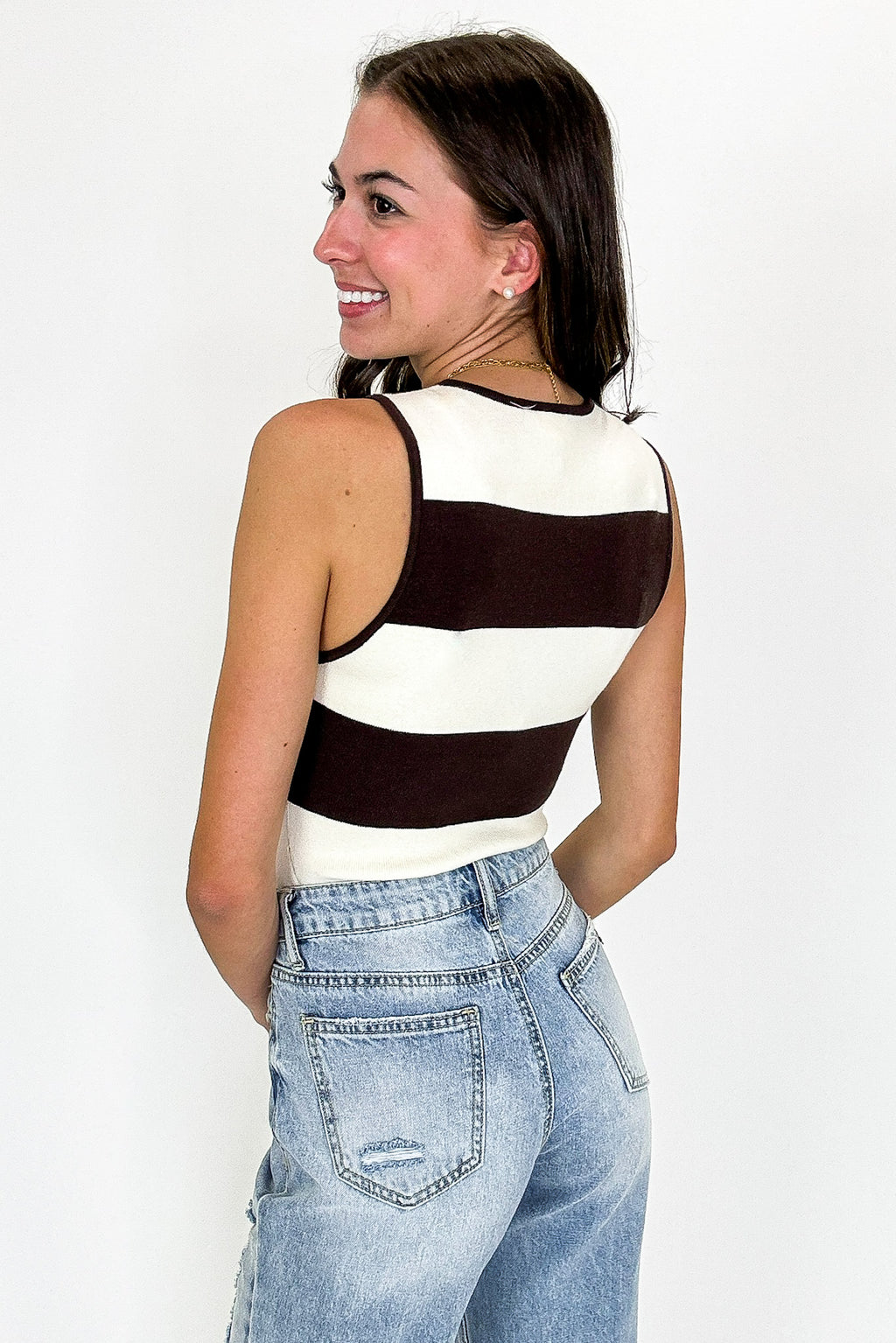 Fine Lines Striped Bodysuit - FINAL SALE - Madison and Mallory