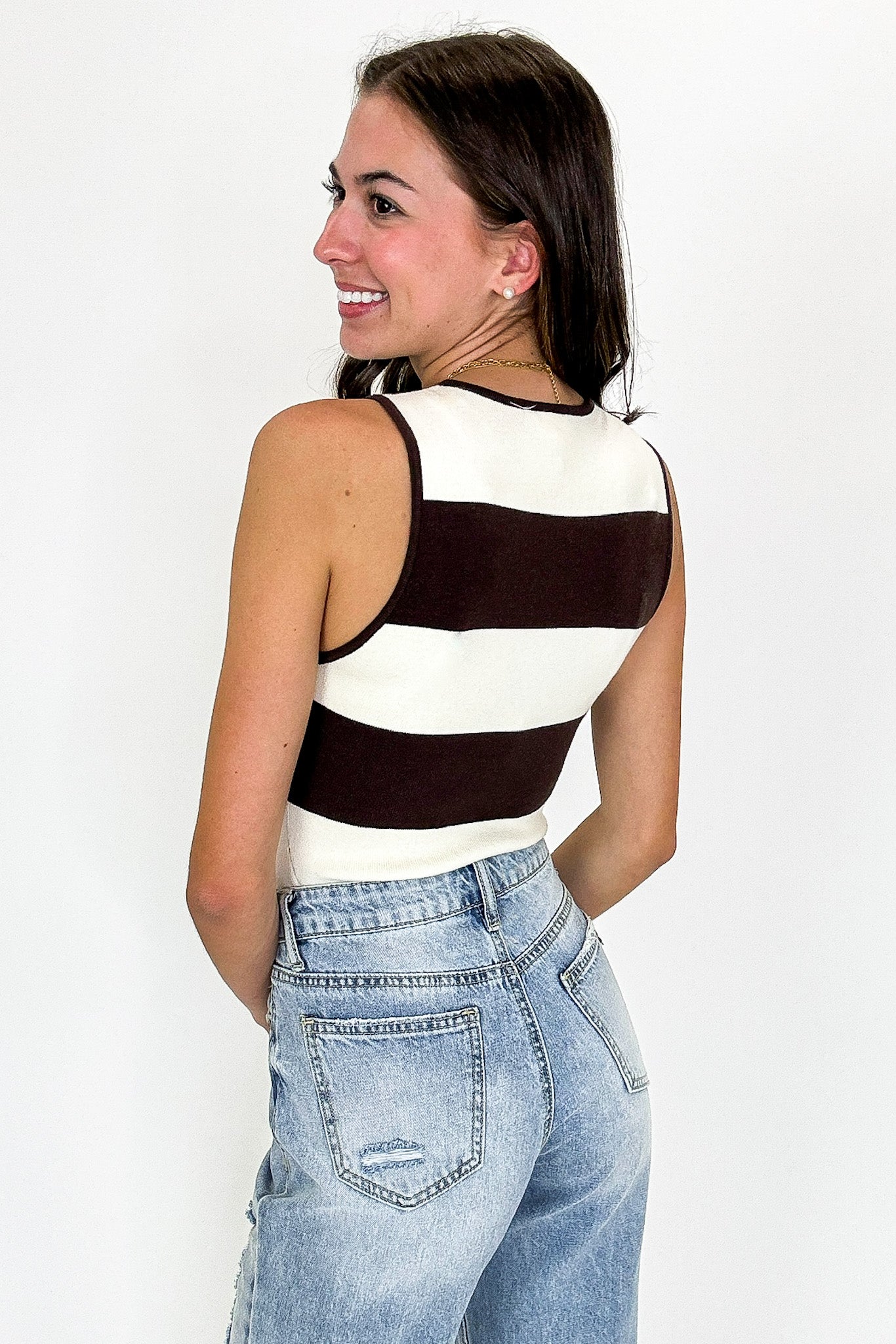 Fine Lines Striped Bodysuit - Madison and Mallory