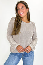 Fireside Stone Washed Round Neck Sweater - FINAL SALE - Madison and Mallory