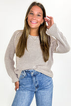 Fireside Stone Washed Round Neck Sweater - FINAL SALE - Madison and Mallory