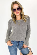 Fireside Stone Washed Round Neck Sweater - FINAL SALE - Madison and Mallory