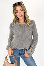 Fireside Stone Washed Round Neck Sweater - FINAL SALE