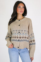 First Frost Fair Isle Knit Cardigan Sweater