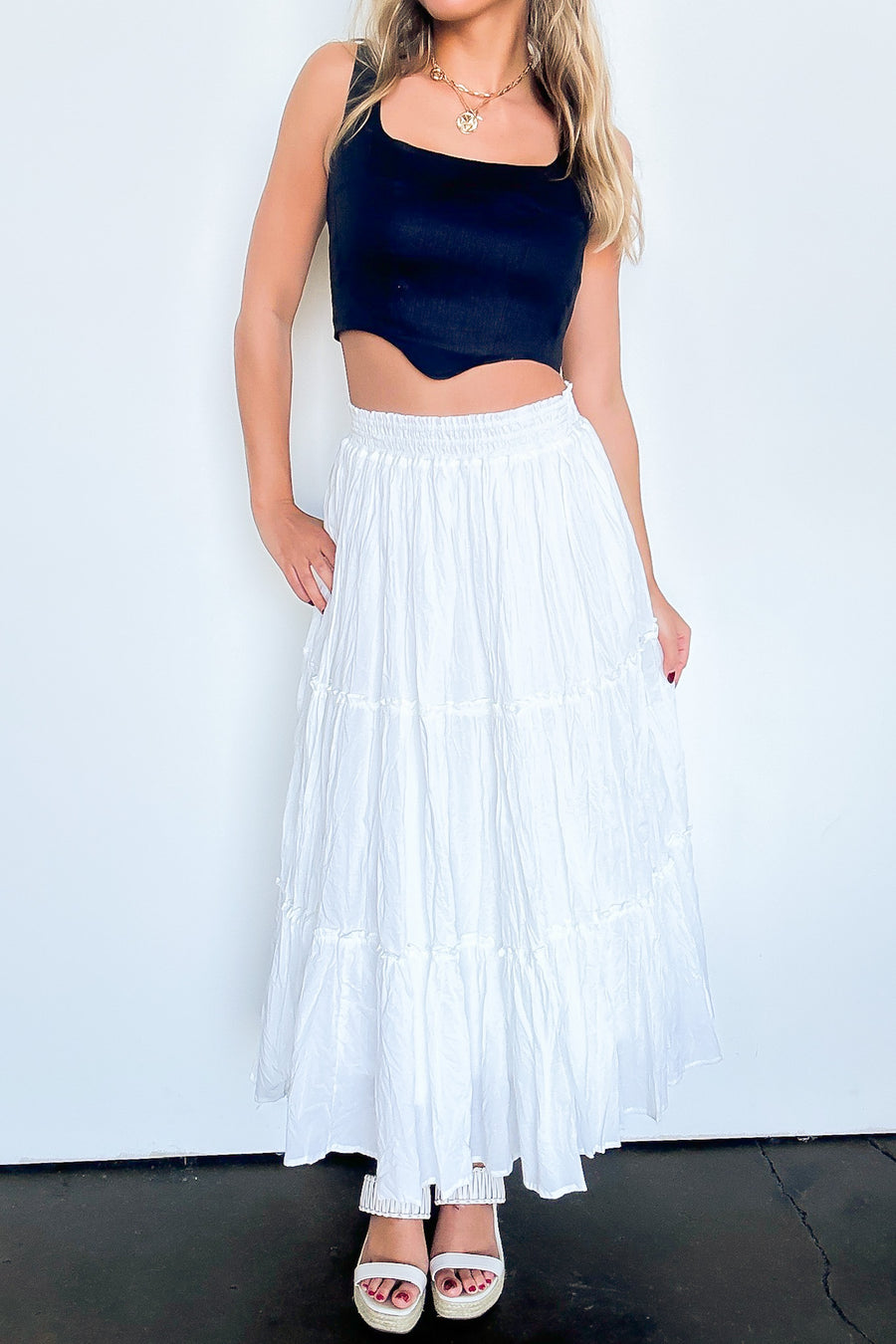 Flirtatious Crush Flowy Maxi Skirt - Madison and Mallory