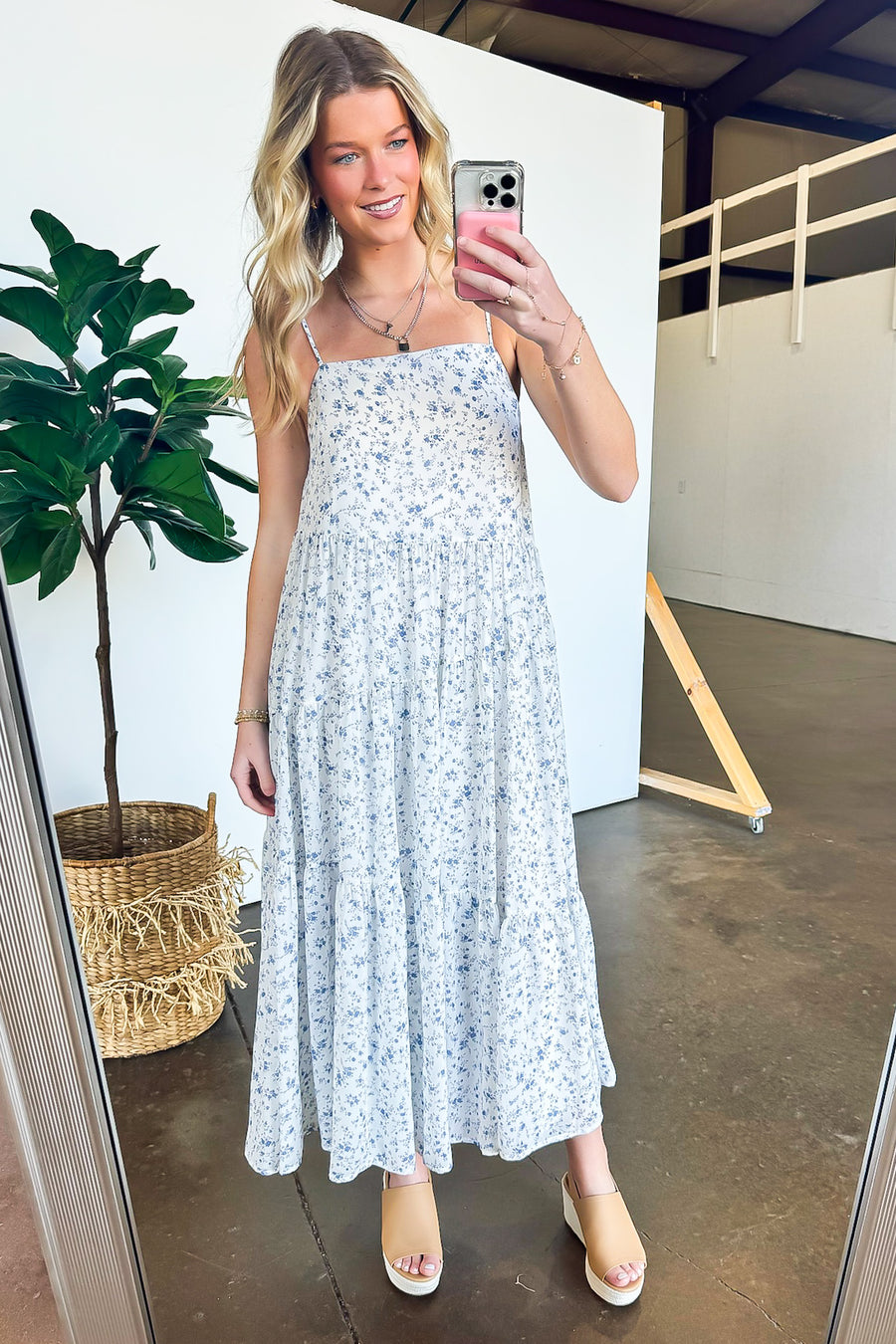 Flirtatious Poise Floral Dress