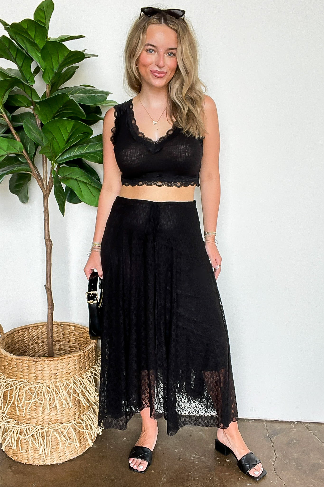 Flirtline Lace Maxi Skirt - Madison and Mallory