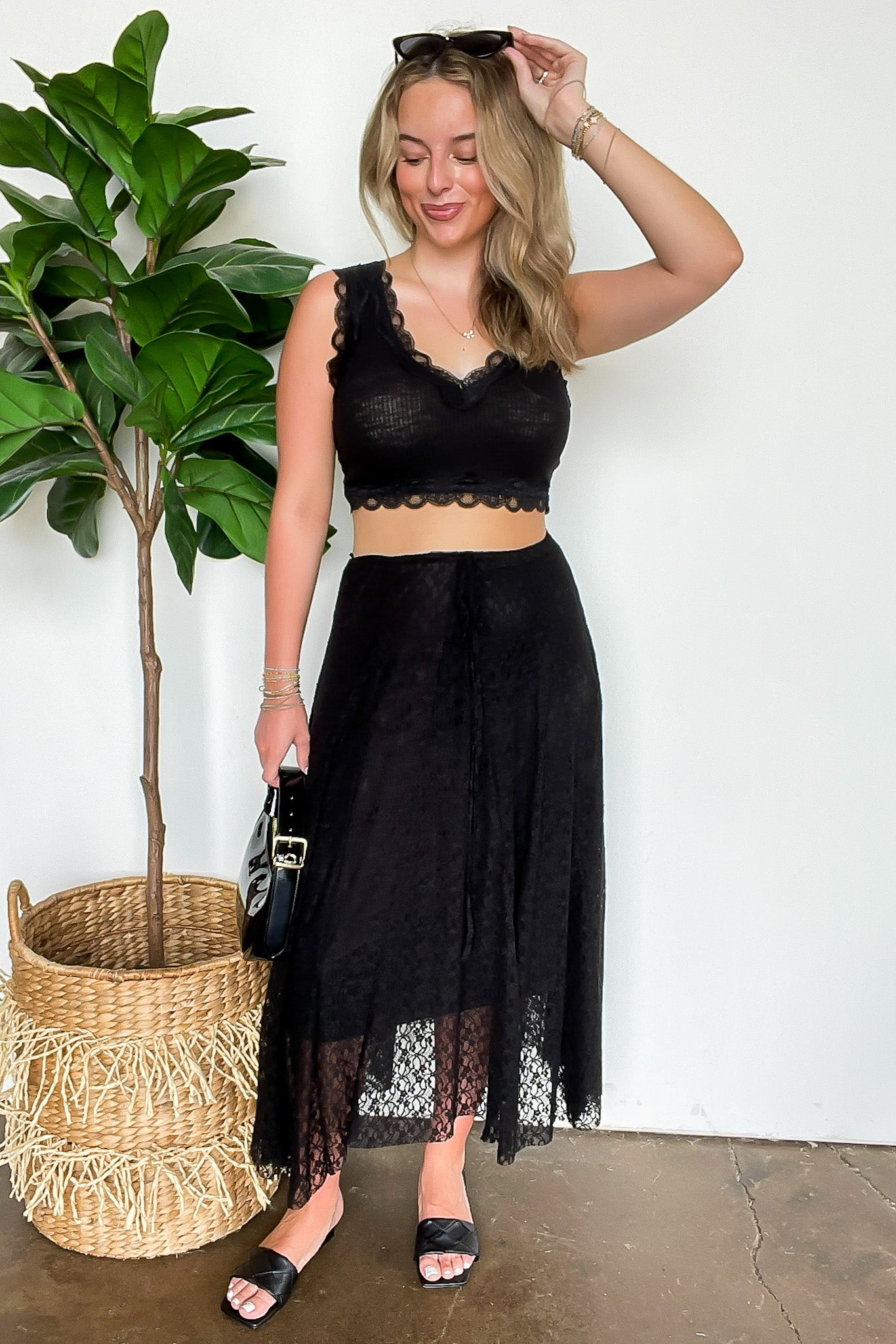 Flirtline Lace Maxi Skirt - Madison and Mallory