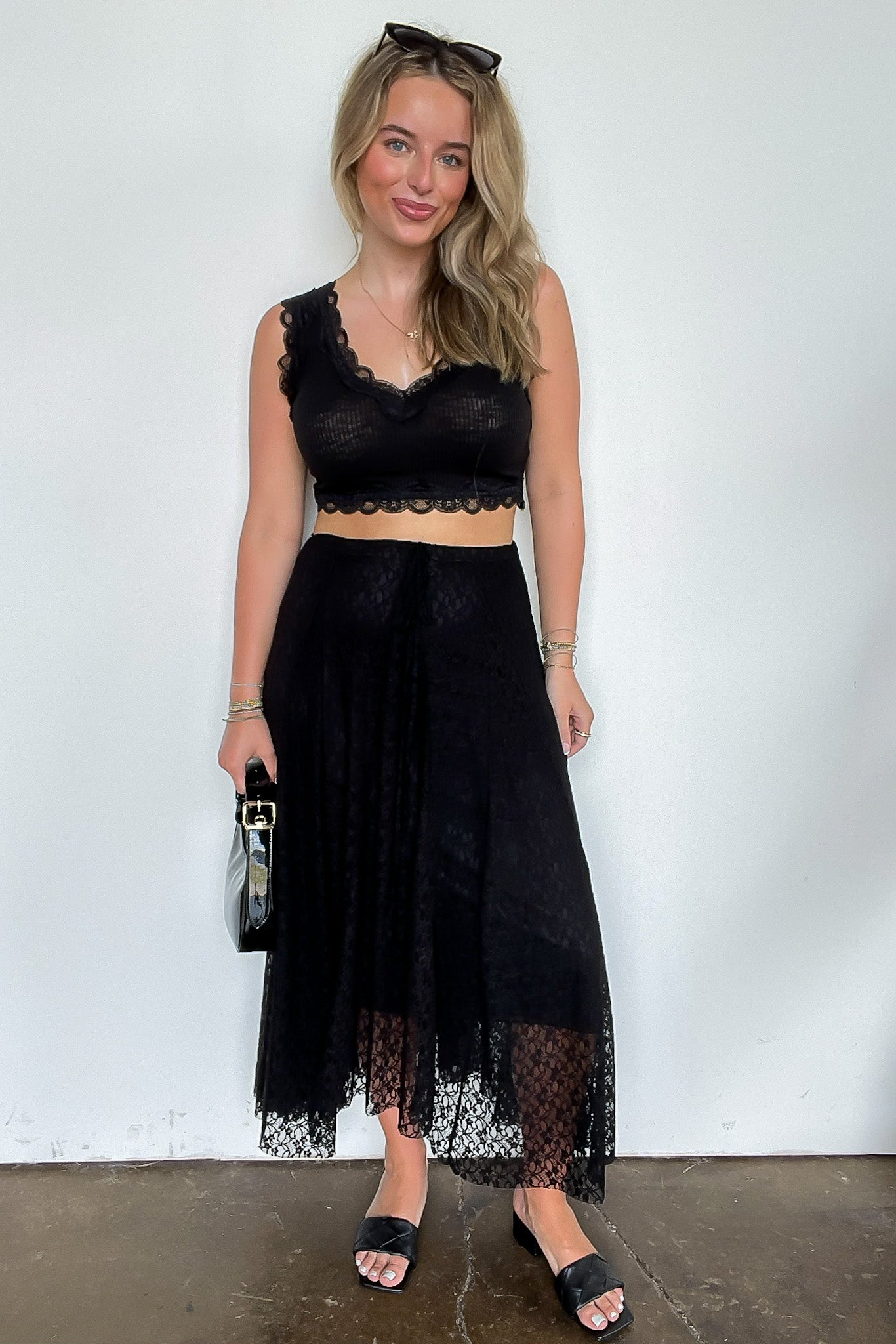 Flirtline Lace Maxi Skirt - Madison and Mallory