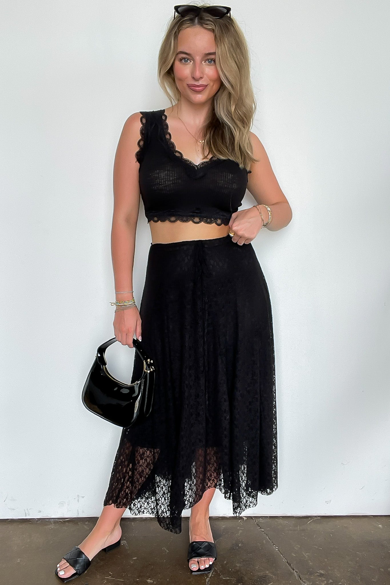Flirtline Lace Maxi Skirt - Madison and Mallory
