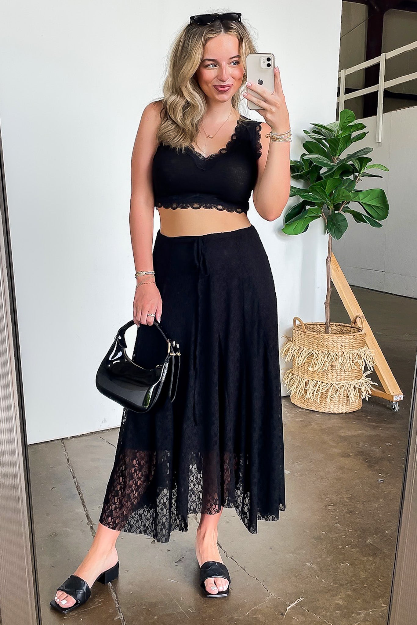 Flirtline Lace Maxi Skirt - Madison and Mallory