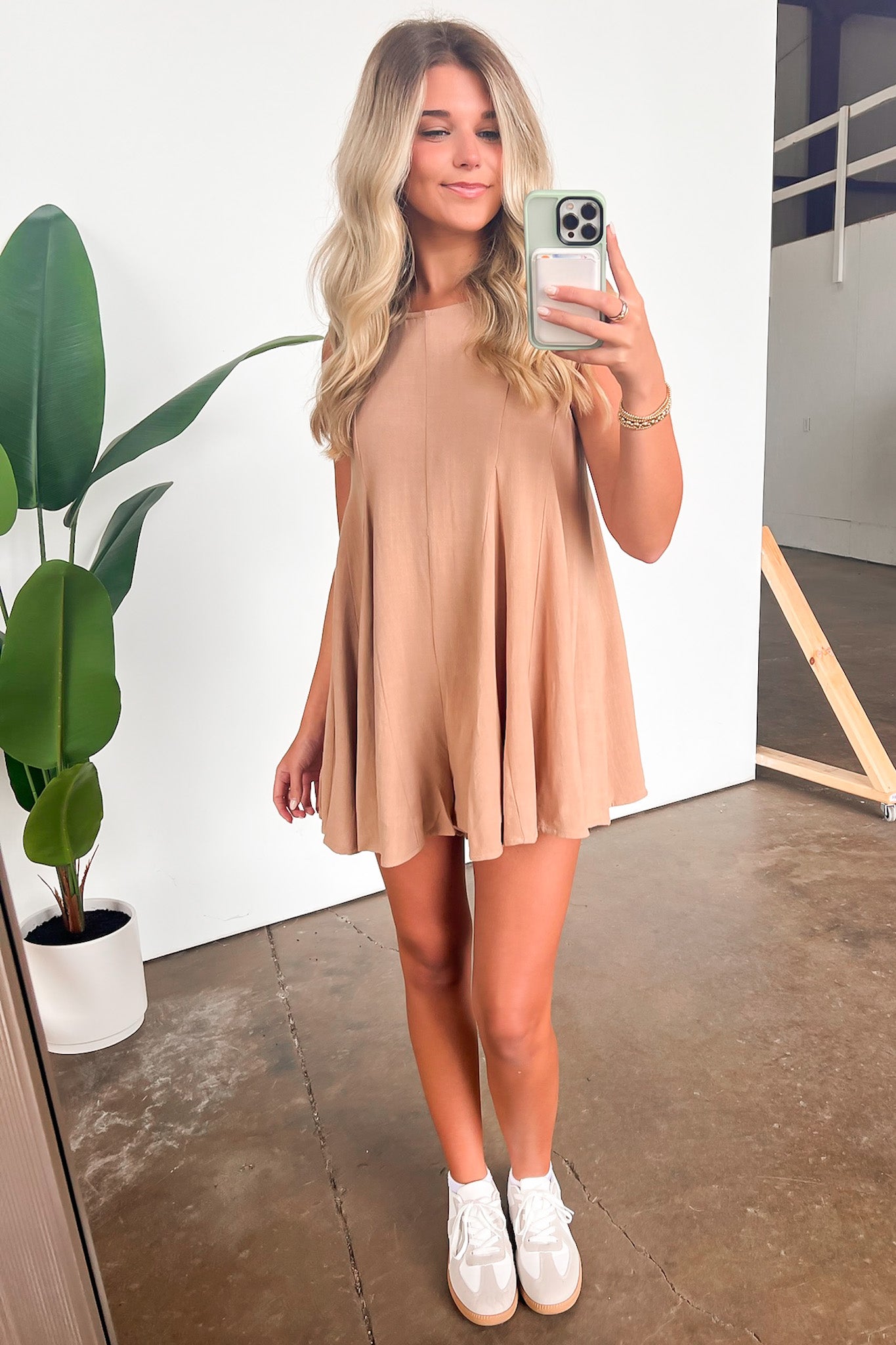  Flirty Feeling Flowy Scoop Back Romper - Madison and Mallory