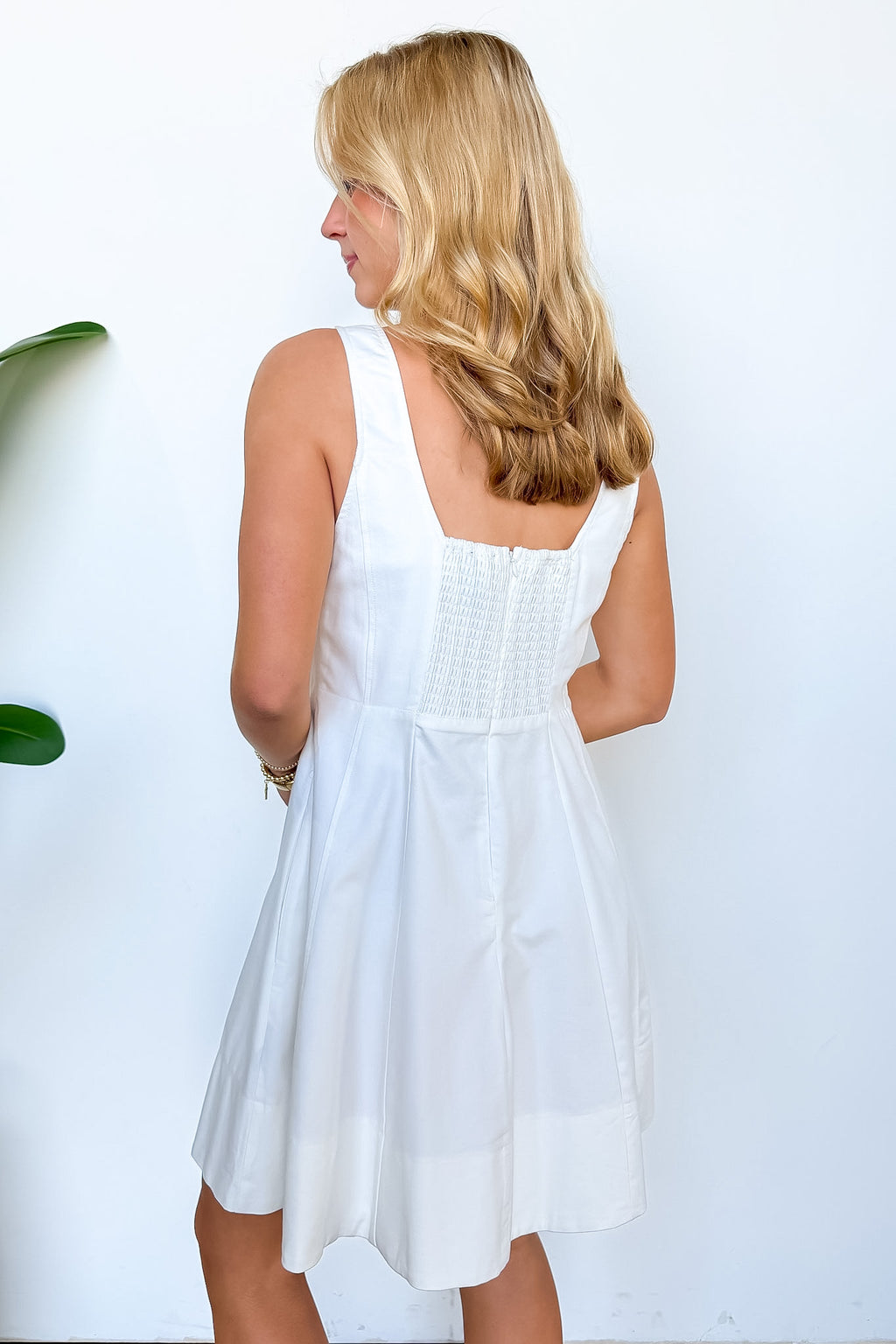 Flirty Frame Square Neck Tank Dress - Madison and Mallory