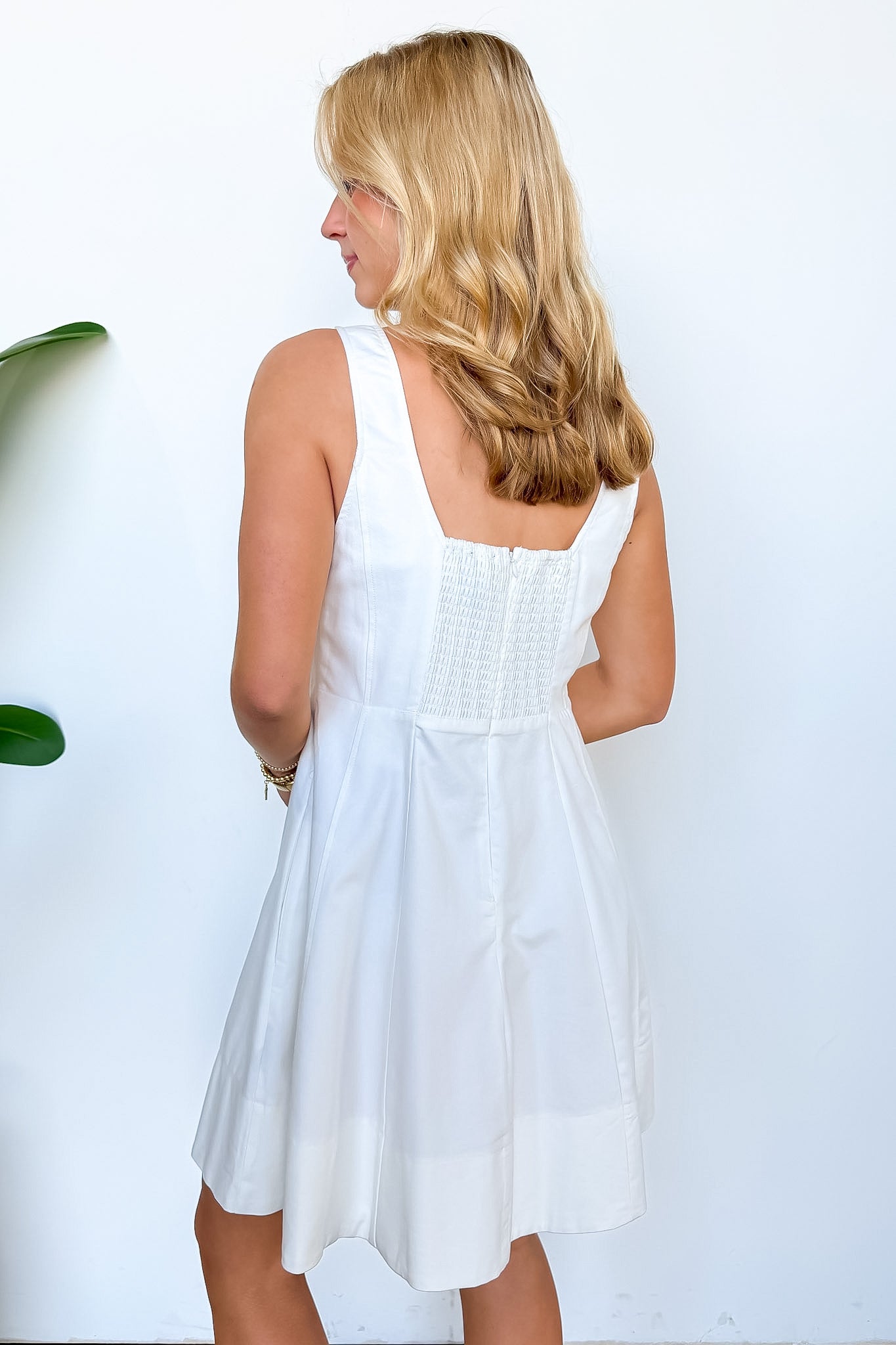 Flirty Frame Square Neck Tank Dress - Madison and Mallory