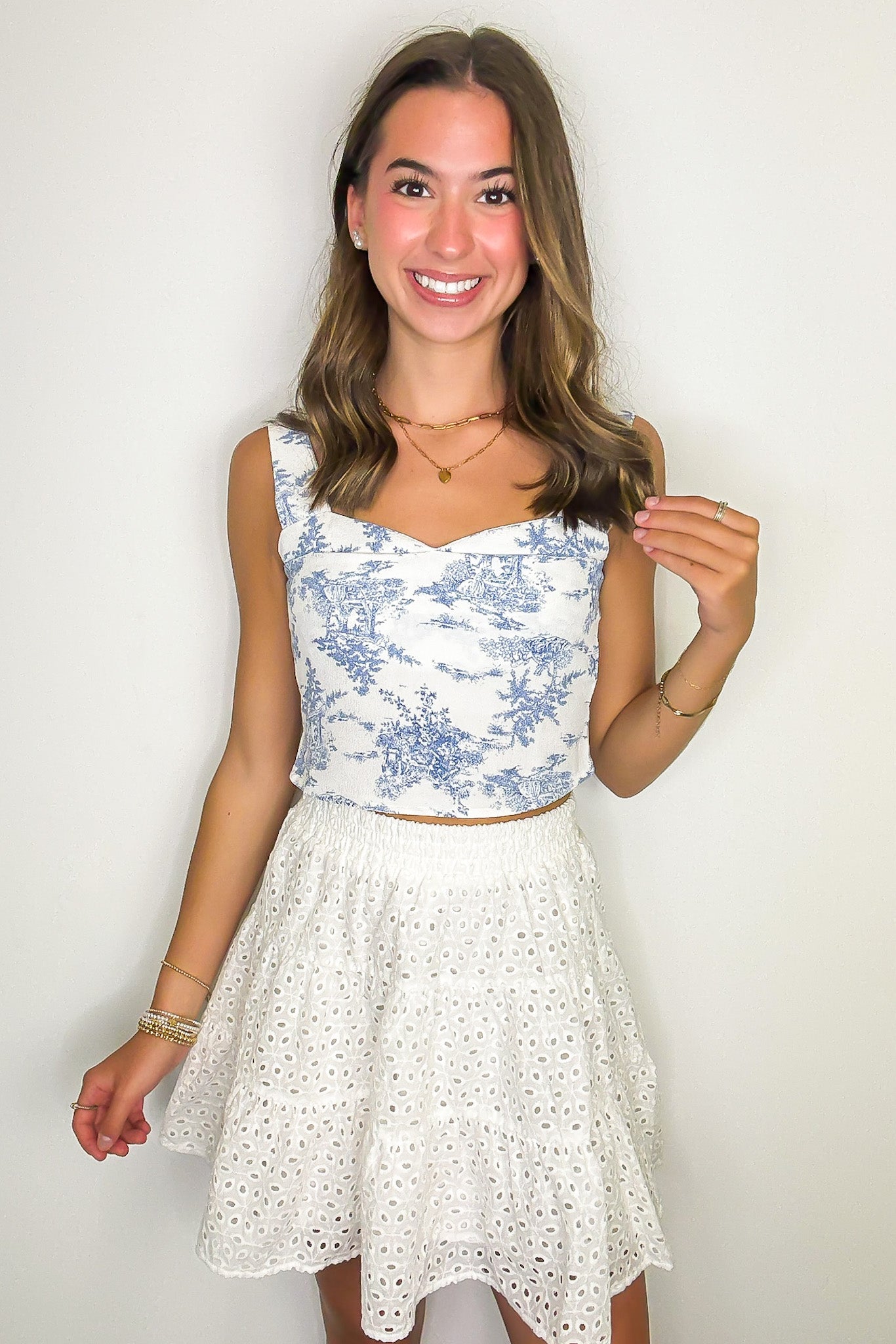 Floral Belle Sweetheart Tank Top - Madison and Mallory