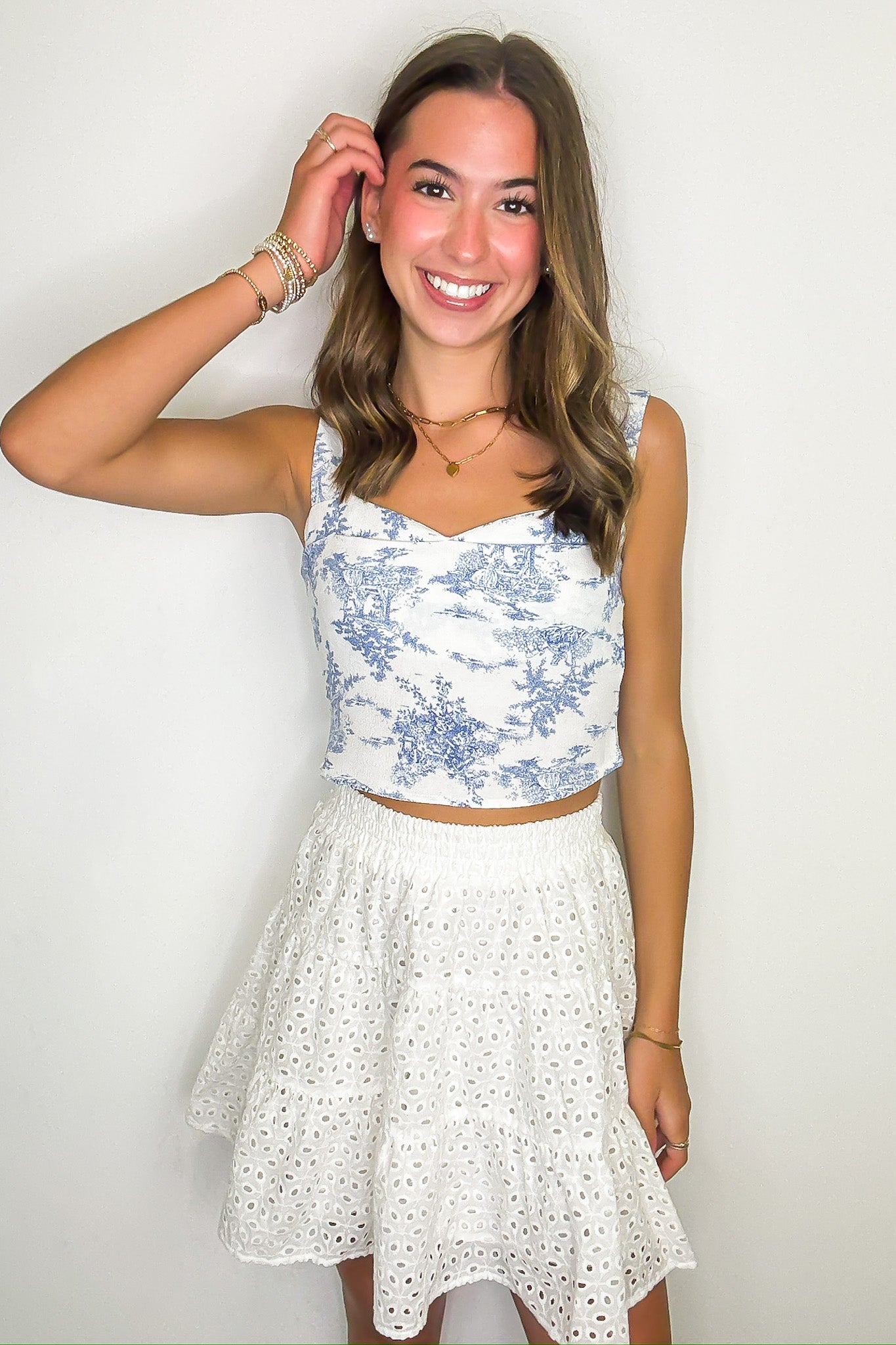 Floral Belle Sweetheart Tank Top - Madison and Mallory