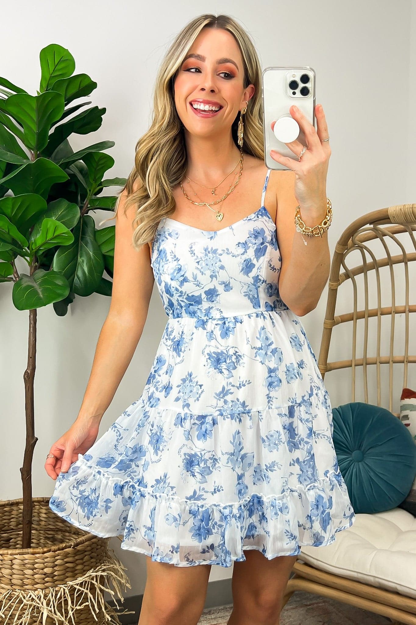  Floral Meadow Tiered Dress - FINAL SALE - Madison and Mallory