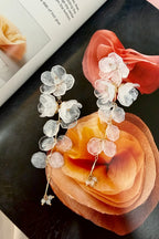 Floral Cascade Acrylic Cluster Drop Earrings - Madison and Mallory