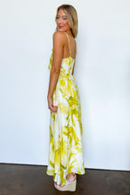 Florence Watercolor Floral Ruffled Maxi Dress - Madison and Mallory