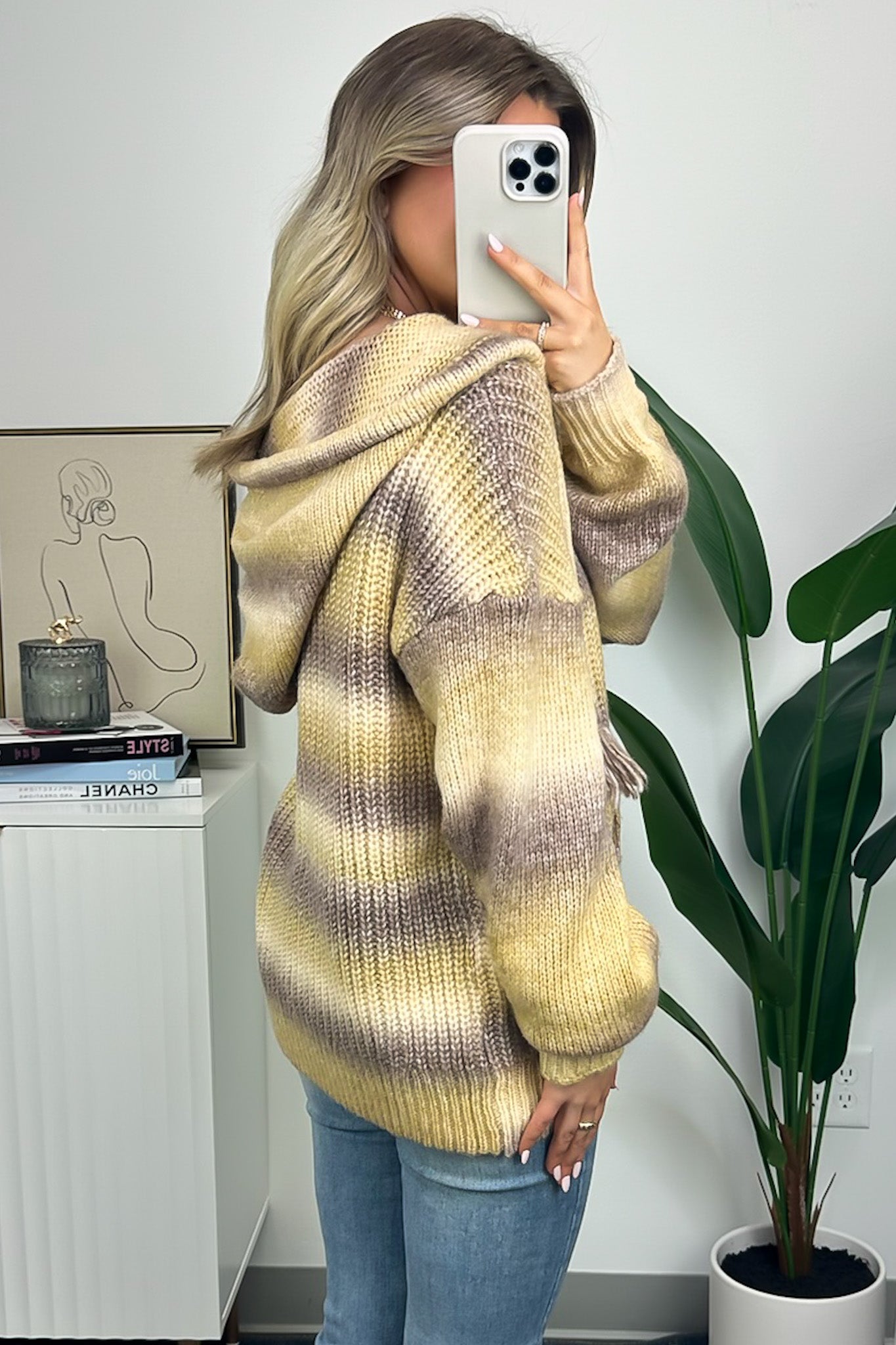  Flourishing Vibe Ombre Knit Hooded Sweater - FINAL SALE - Madison and Mallory