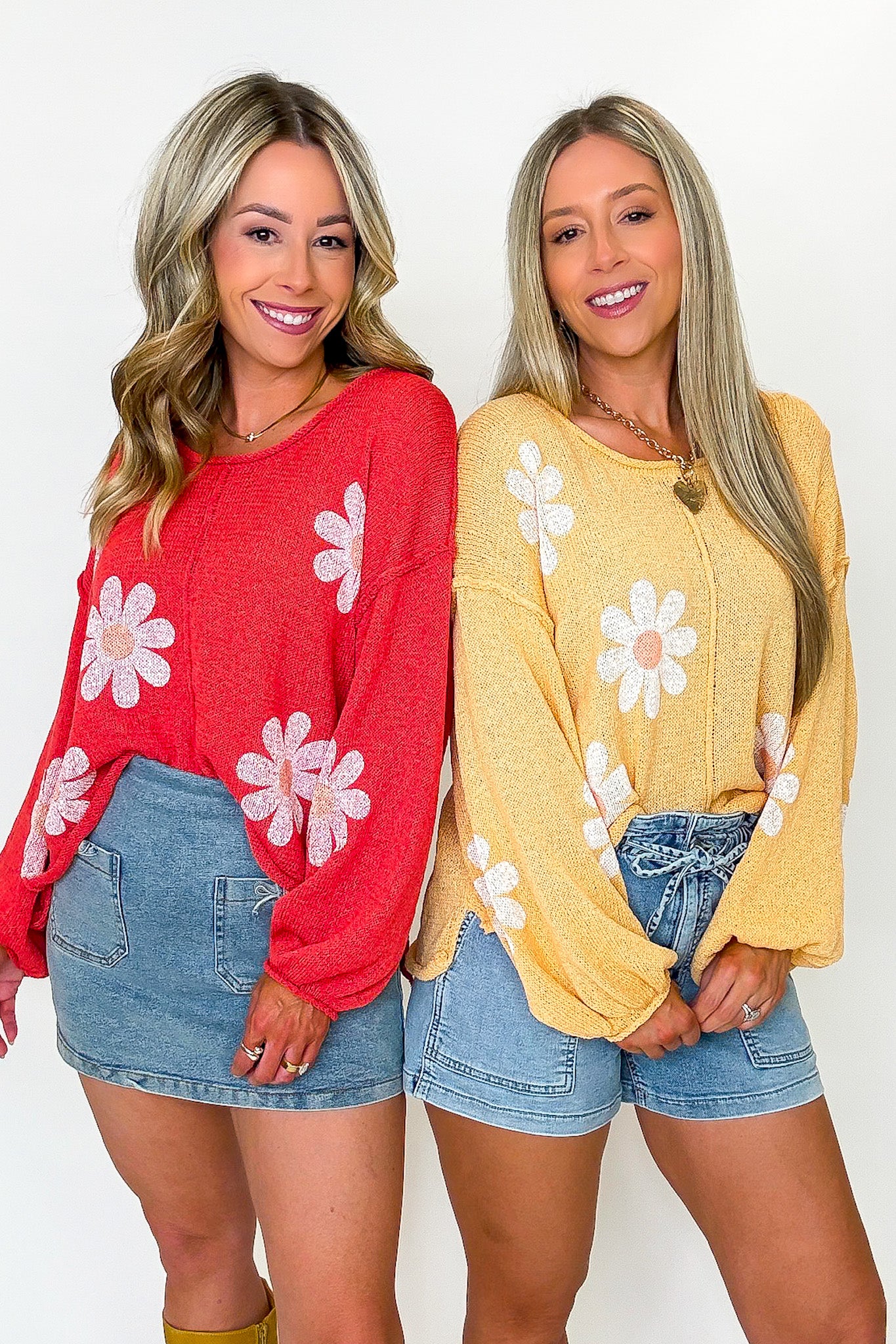 Flutter Bloom Relaxed Knit Sweater - Madison and Mallory