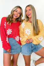 Flutter Bloom Relaxed Knit Sweater - Madison and Mallory