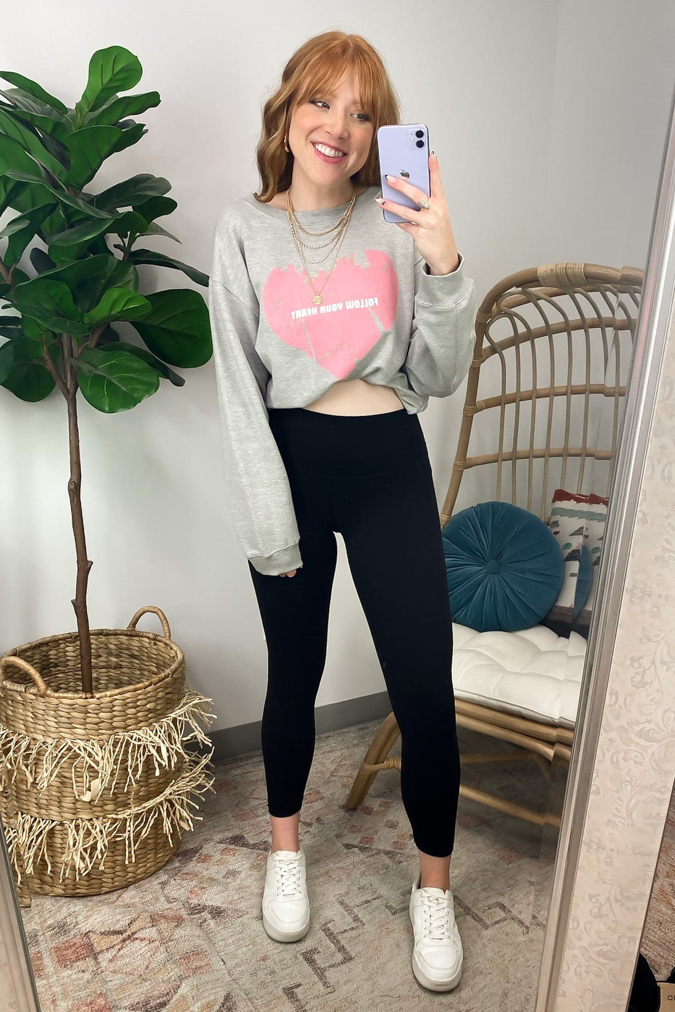  Follow Your Heart Graphic Pullover - FINAL SALE - Madison and Mallory
