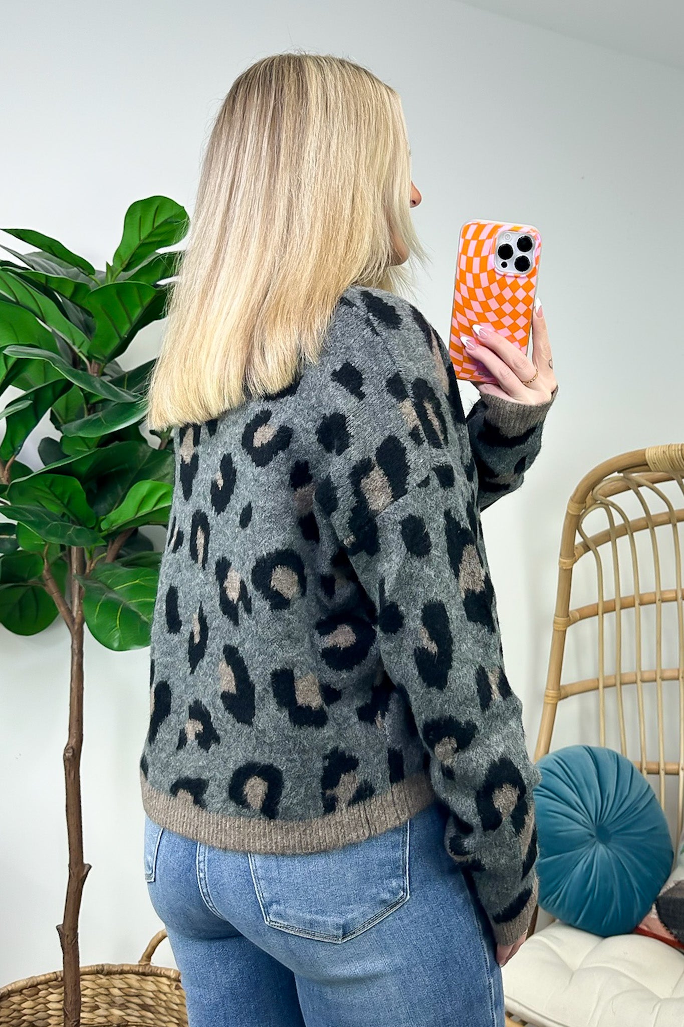  Fond Favorite Animal Print Oversized Fit Sweater - FINAL SALE - Madison and Mallory