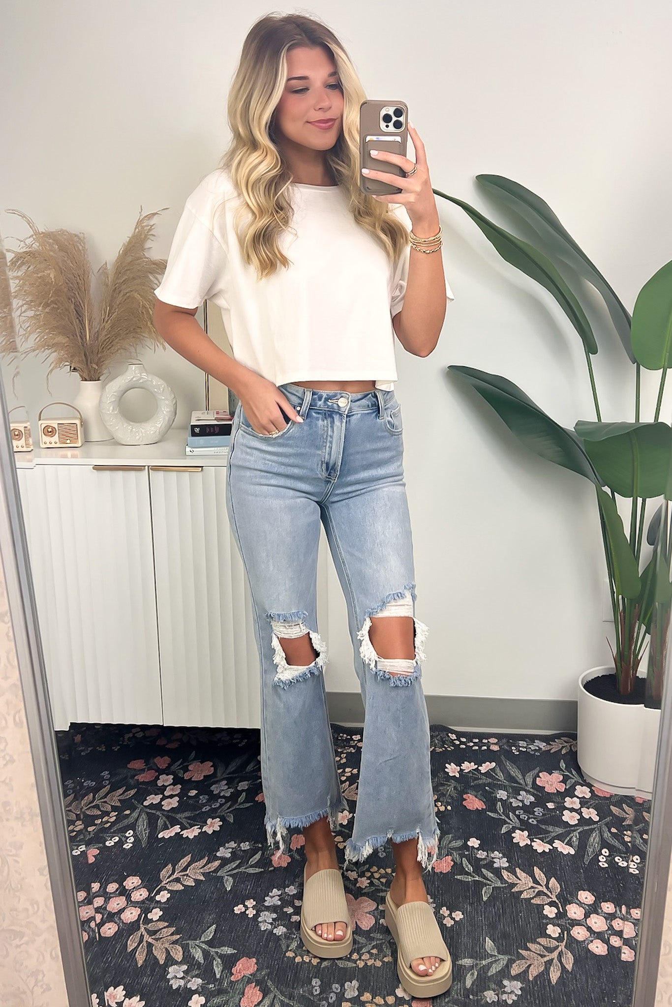 Francie High Rise Straight Crop Jeans - BACK IN STOCK