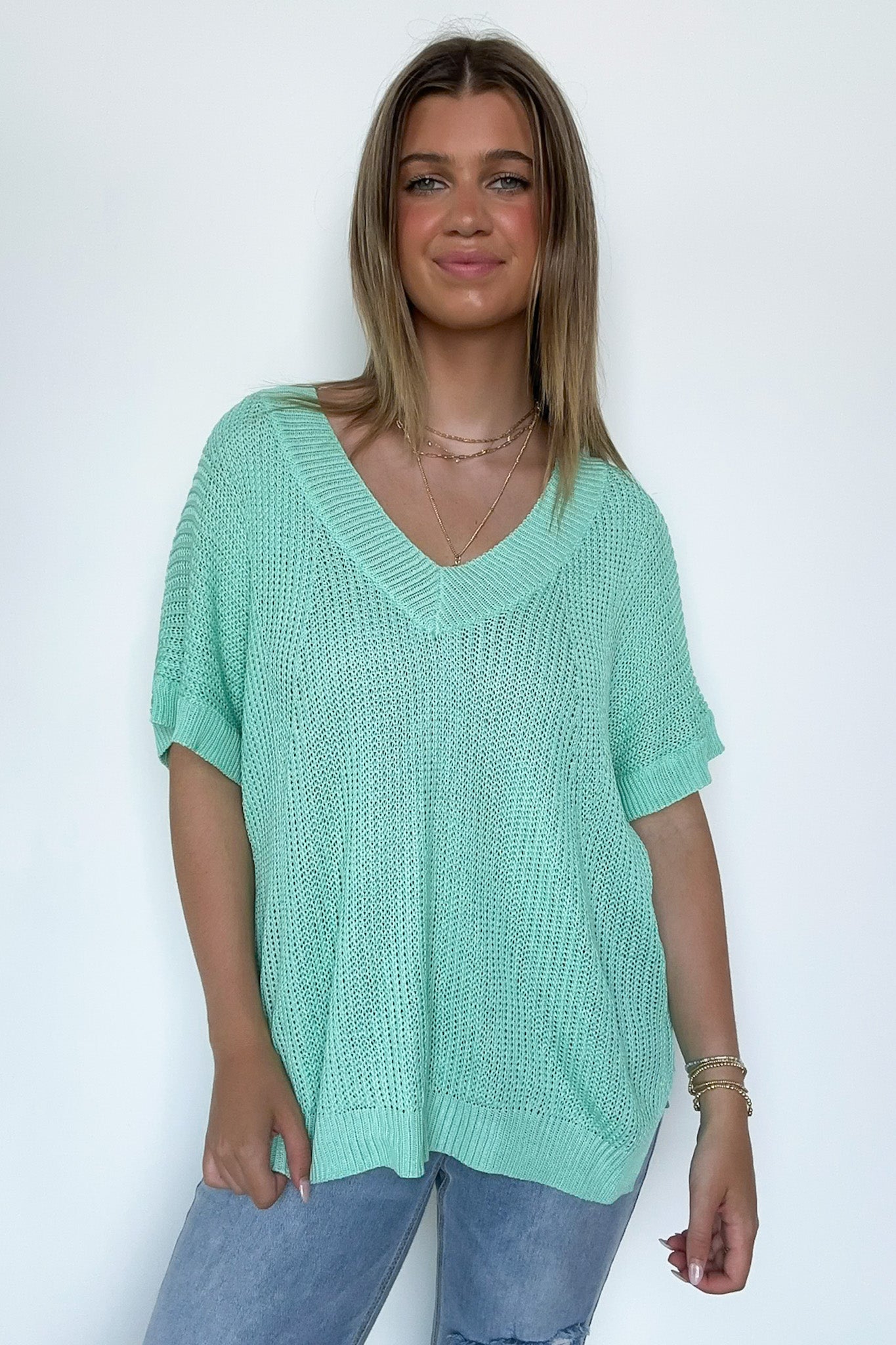  Free Fall Lightweight V-Neck Knit Top - BACK IN STOCK - Madison and Mallory