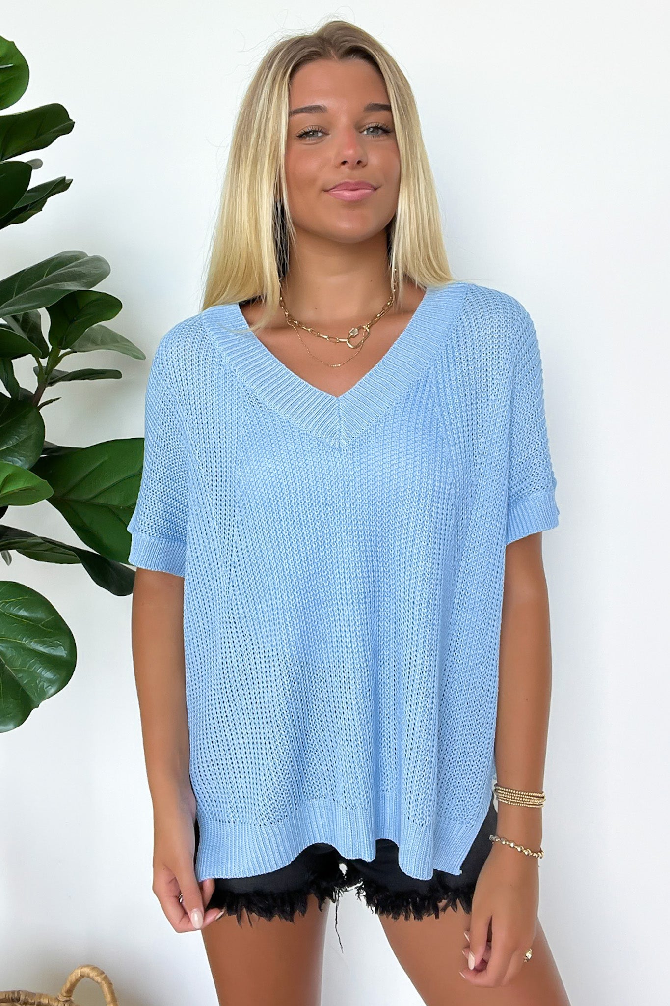  Free Fall Lightweight V-Neck Knit Top - BACK IN STOCK - Madison and Mallory