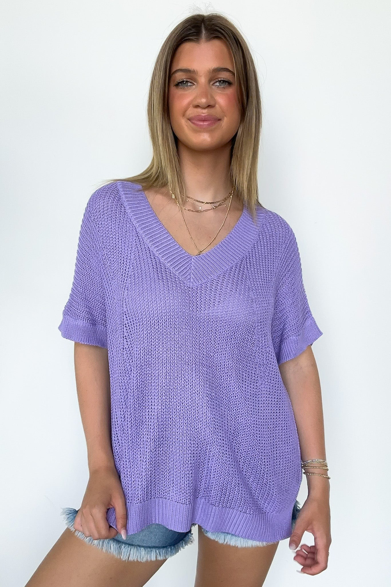  Free Fall Lightweight V-Neck Knit Top - BACK IN STOCK - Madison and Mallory