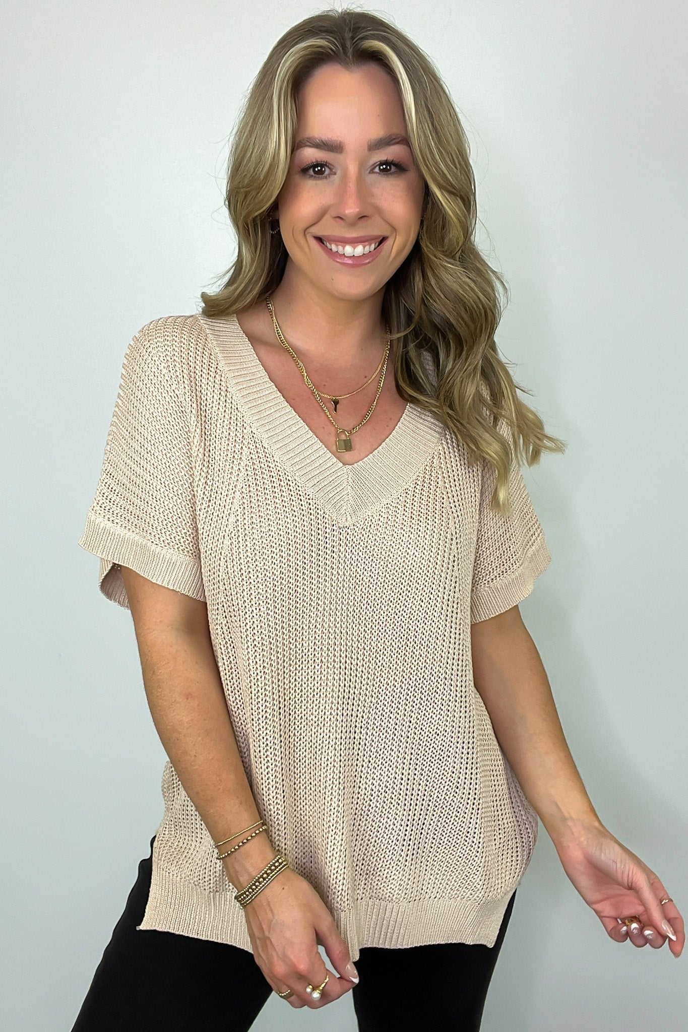  Free Fall Lightweight V-Neck Knit Top - BACK IN STOCK - Madison and Mallory