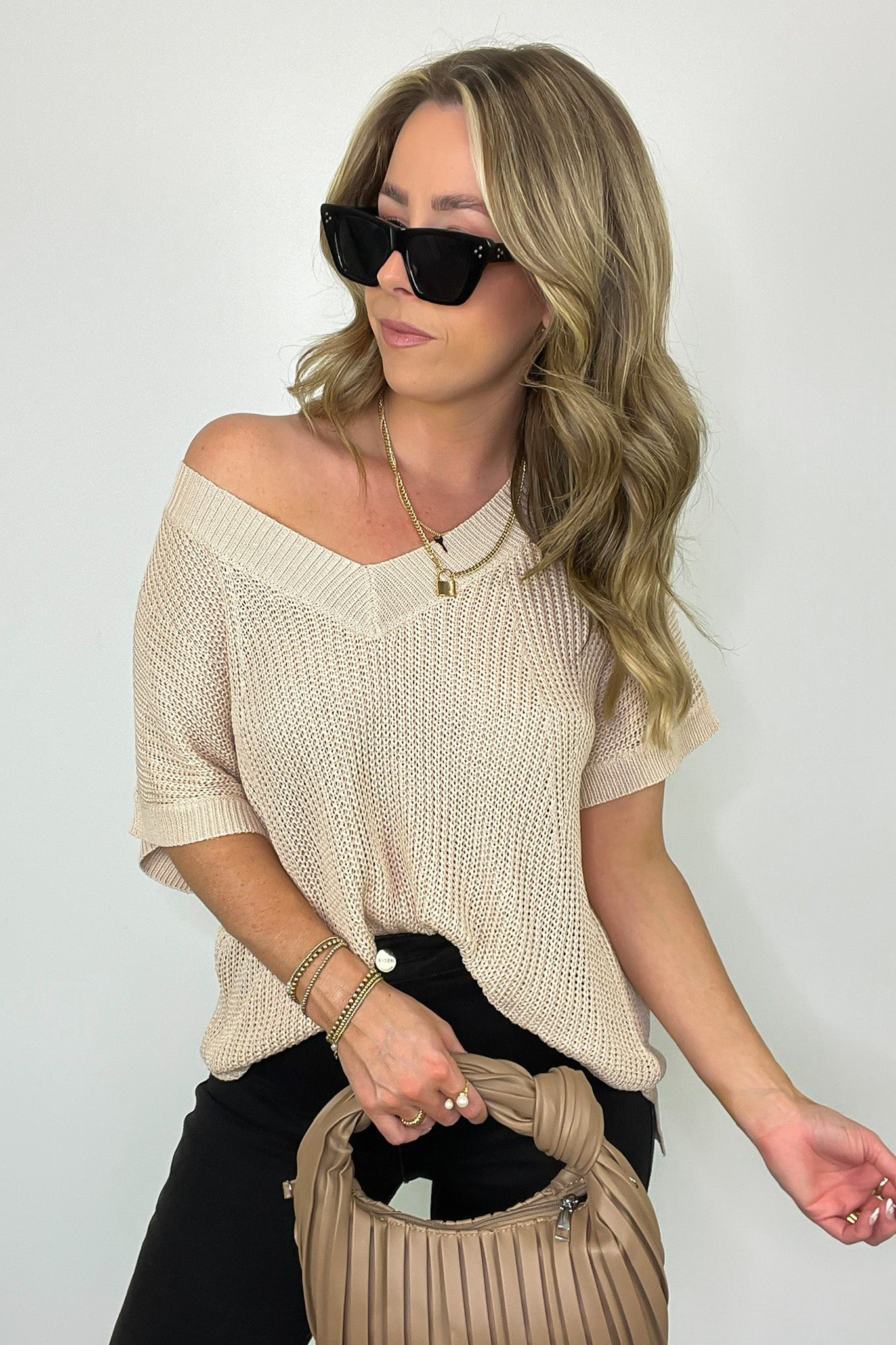  Free Fall Lightweight V-Neck Knit Top - BACK IN STOCK - Madison and Mallory